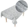 Wachstuch Tischdecke abwaschbar Meterware Wachstuchdecke Breite 140cm Silber