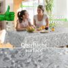 Wachstuch Tischdecke abwaschbar Meterware Wachstuchdecke Breite 140cm Silber
