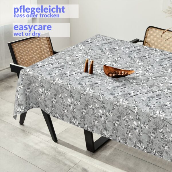 Wachstuch Tischdecke abwaschbar Meterware Wachstuchdecke Breite 140cm Silber