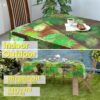 Transparente Tischdecke Vinyl Tischfolie Folie Tischschutzfolie 0,15mm mit Muster Exotik