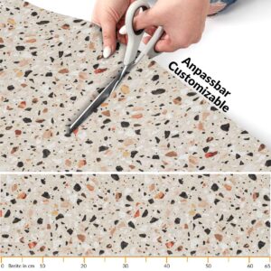 Küchenläufer Küchenteppich waschbar Läufer Küche Teppich Läufer Flur rutschfest Meterware Granitoptik