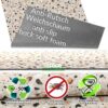 Küchenläufer Küchenteppich waschbar Läufer Küche Teppich Läufer Flur rutschfest Meterware Granitoptik