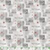 Wachstuch Tischdecke abwaschbar Meterware Wachstuchdecke Breite 140cm Holz Liebe Herz