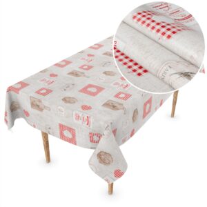 Wachstuch Tischdecke abwaschbar Wachstischdecke Rustikale Küche 140cm Breite