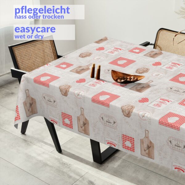 Wachstuch Tischdecke abwaschbar Wachstischdecke Rustikale Küche 140cm Breite