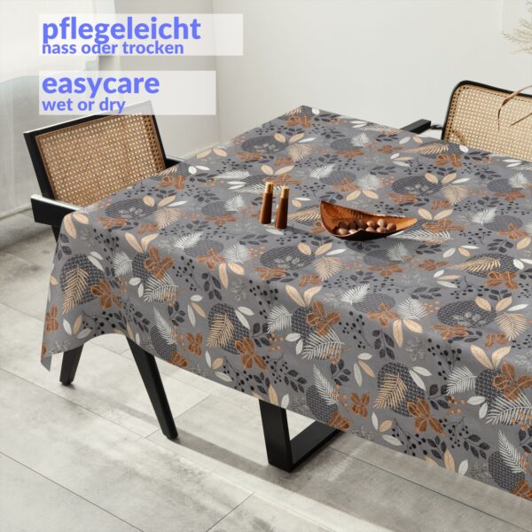 Wachstuch Tischdecke abwaschbar Meterware Wachstuchdecke Breite 140cm Florence Grau