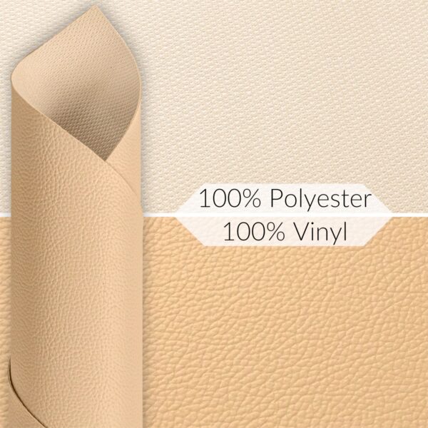 Kunstleder Meterware Leder Stoff Lederimitat 140cm Breit Beige