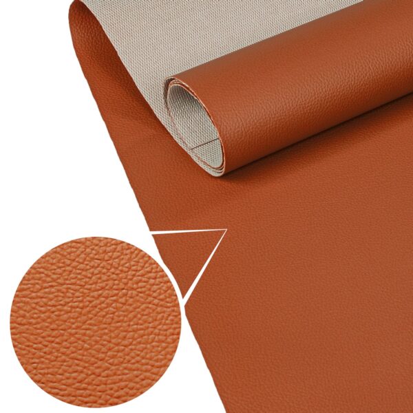 Kunstleder Meterware Leder Stoff Lederimitat 140cm Breit Orange