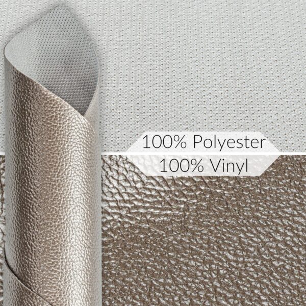 Kunstleder Meterware Leder Stoff Lederimitat 140cm Breit Moosgrau Metallic