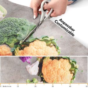 Küchenläufer waschbar Küchenteppich rutschfest Sprinty Cavolfiore 52cm Breite