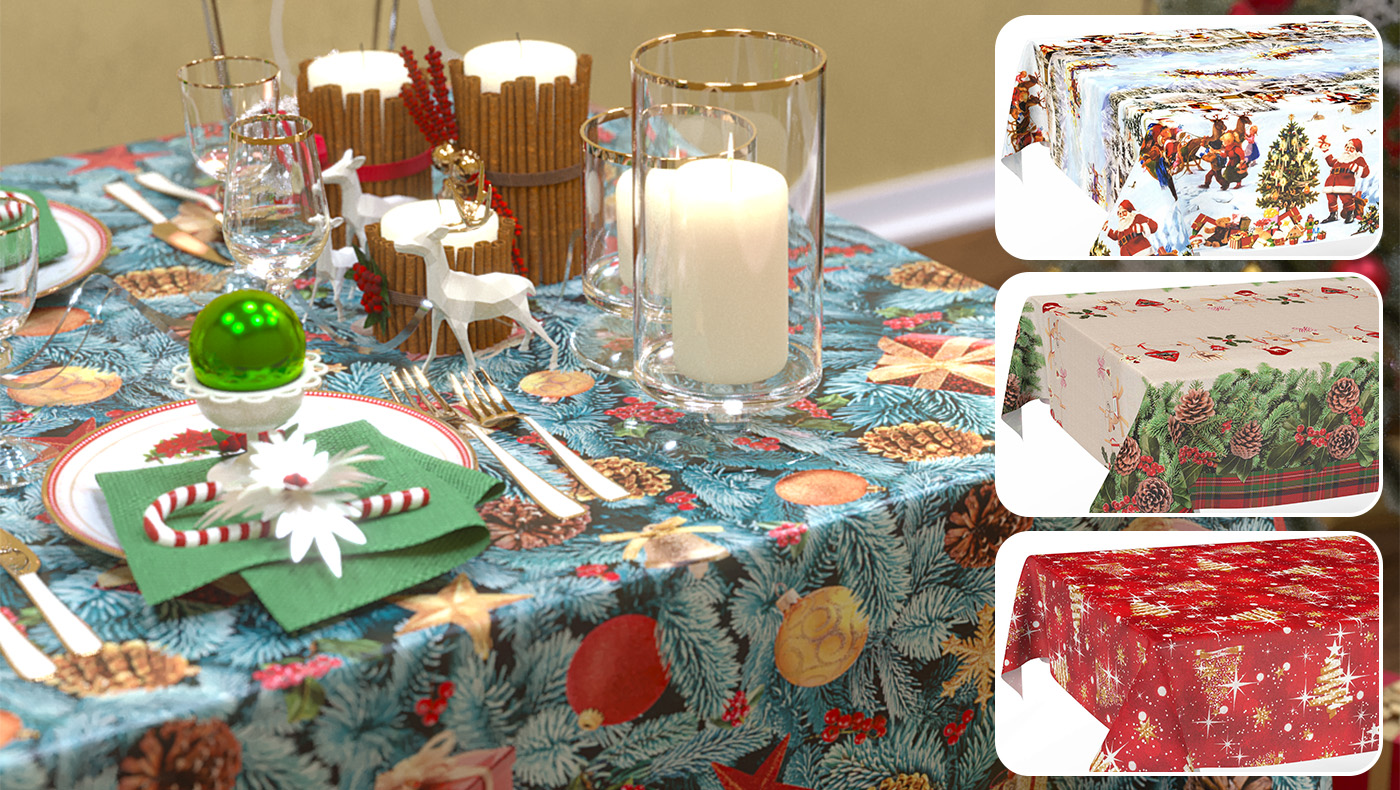 Die neuesten Designs für Ihre Weihnachtstischdecken – Nur solange der Vorrat reicht!