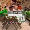 Transparente Tischdecke Vinyl Tischfolie Folie Tischschutzfolie 0,25mm mit Muster Coffee