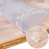 Tischfolie transparent Tischdecke Tischschutzfolie durchsichtig 1,5mm Tischschutz mit Motiv Blumen bedruckt