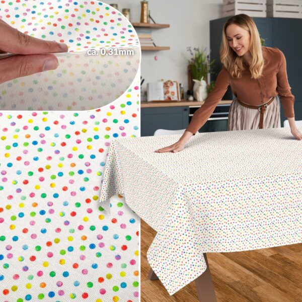 Stoff Tischdecke abwaschbar Tischwäsche Textil Tischtuch Baumwolle Polyester Mimi Outdoor Tischdecke Gartentischdecke