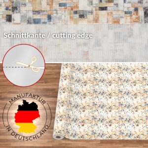 Stoff Tischdecke abwaschbar Tischwäsche Textil Tischtuch Baumwolle Polyester Holzmosaik Outdoor Tischdecke Gartentischdecke