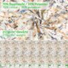 Stoff Tischdecke abwaschbar Tischwäsche Textil Tischtuch Baumwolle Polyester Holzmosaik Outdoor Tischdecke Gartentischdecke