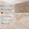 Stoff Tischdecke abwaschbar Tischwäsche Textil Tischtuch Baumwolle Polyester Japondi Beige Outdoor Tischdecke Gartentischdecke