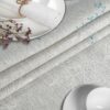 Stoff Tischdecke abwaschbar Tischwäsche Textil Tischtuch Baumwolle Polyester Japondi Grau Outdoor Tischdecke Gartentischdecke