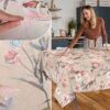 Stoff Tischdecke abwaschbar Tischwäsche Textil Tischtuch Baumwolle Polyester Kalibri Outdoor Tischdecke Gartentischdecke