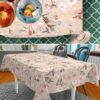 Stoff Tischdecke abwaschbar Tischwäsche Textil Tischtuch Baumwolle Polyester Kalibri Outdoor Tischdecke Gartentischdecke