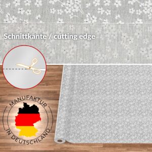 Stoff Tischdecke abwaschbar Tischwäsche Textil Tischtuch Baumwolle Polyester Violen Grau Outdoor Tischdecke Gartentischdecke