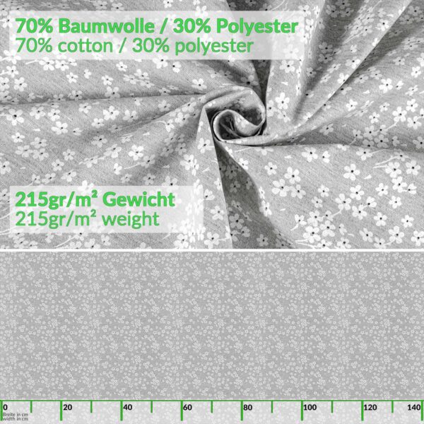 Stoff Tischdecke abwaschbar Tischwäsche Textil Tischtuch Baumwolle Polyester Violen Grau Outdoor Tischdecke Gartentischdecke
