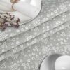 Stoff Tischdecke abwaschbar Tischwäsche Textil Tischtuch Baumwolle Polyester Violen Grau Outdoor Tischdecke Gartentischdecke