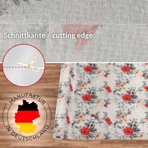 Stoff Tischdecke abwaschbar Tischwäsche Textil Tischtuch Baumwolle Polyester Flora Outdoor Tischdecke Gartentischdecke