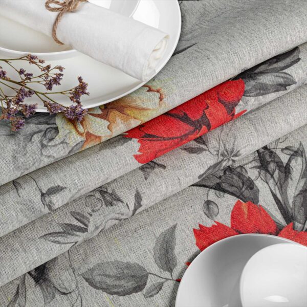 Stoff Tischdecke abwaschbar Tischwäsche Textil Tischtuch Baumwolle Polyester Flora Outdoor Tischdecke Gartentischdecke