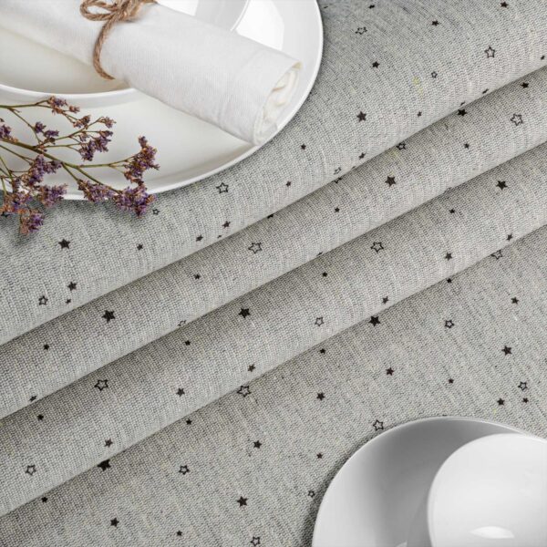 Stoff Tischdecke abwaschbar Tischwäsche Textil Tischtuch Baumwolle Polyester Stern Outdoor Tischdecke Gartentischdecke