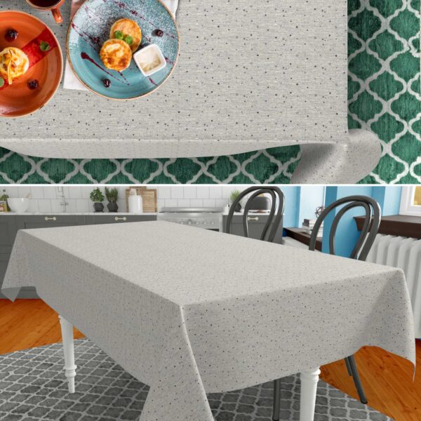 Stoff Tischdecke abwaschbar Tischwäsche Textil Tischtuch Baumwolle Polyester Stern Outdoor Tischdecke Gartentischdecke