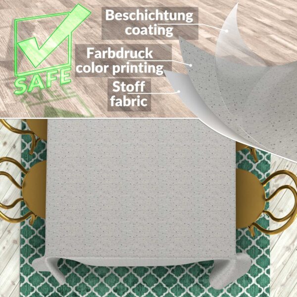 Stoff Tischdecke abwaschbar Tischwäsche Textil Tischtuch Baumwolle Polyester Stern Outdoor Tischdecke Gartentischdecke