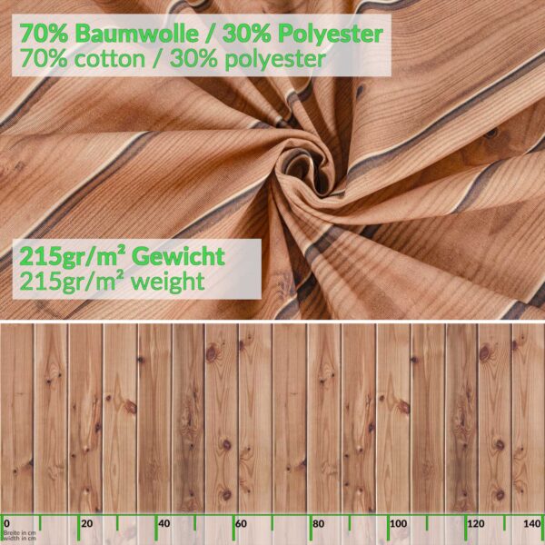 Stoff Tischdecke abwaschbar Tischwäsche Textil Tischtuch Baumwolle Polyester Holzoptik Outdoor Tischdecke Gartentischdecke