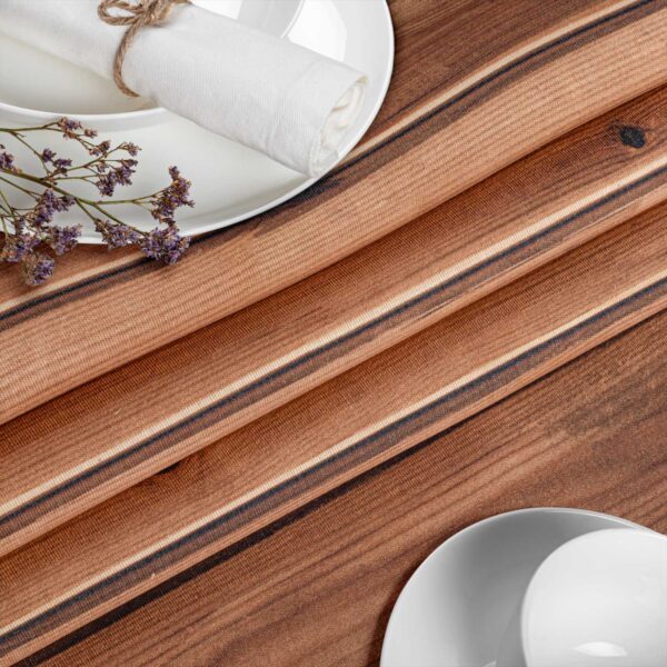 Stoff Tischdecke abwaschbar Tischwäsche Textil Tischtuch Baumwolle Polyester Holzoptik Outdoor Tischdecke Gartentischdecke