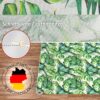 Stoff Tischdecke abwaschbar Tischwäsche Textil Tischtuch Baumwolle Polyester Palmen Outdoor Tischdecke Gartentischdecke