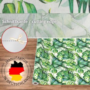 Stoff Tischdecke abwaschbar Tischwäsche Textil Tischtuch Baumwolle Polyester Palmen Outdoor Tischdecke Gartentischdecke