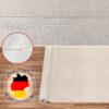 Stoff Tischdecke abwaschbar Tischwäsche Textil Tischtuch Baumwolle Polyester Beige Grau Outdoor Tischdecke Gartentischdecke
