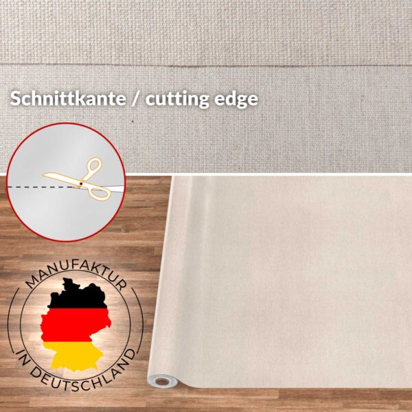 Stoff Tischdecke abwaschbar Tischwäsche Textil Tischtuch Baumwolle Polyester Beige Grau Outdoor Tischdecke Gartentischdecke