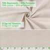 Stoff Tischdecke abwaschbar Tischwäsche Textil Tischtuch Baumwolle Polyester Beige Grau Outdoor Tischdecke Gartentischdecke