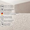 Stoff Tischdecke abwaschbar Tischwäsche Textil Tischtuch Baumwolle Polyester Beige Grau Outdoor Tischdecke Gartentischdecke