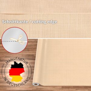 Stoff Tischdecke abwaschbar Tischwäsche Textil Tischtuch Baumwolle Polyester Beige Outdoor Tischdecke Gartentischdecke