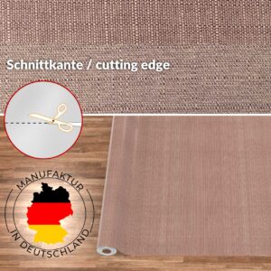 Stoff Tischdecke abwaschbar Tischwäsche Textil Tischtuch Baumwolle Polyester Braun Outdoor Tischdecke Gartentischdecke