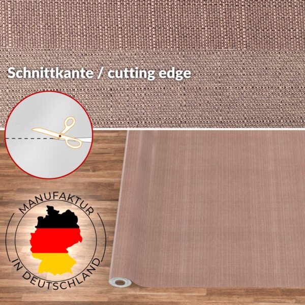 Stoff Tischdecke abwaschbar Tischwäsche Textil Tischtuch Baumwolle Polyester Braun Outdoor Tischdecke Gartentischdecke