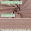 Stoff Tischdecke abwaschbar Tischwäsche Textil Tischtuch Baumwolle Polyester Braun Outdoor Tischdecke Gartentischdecke