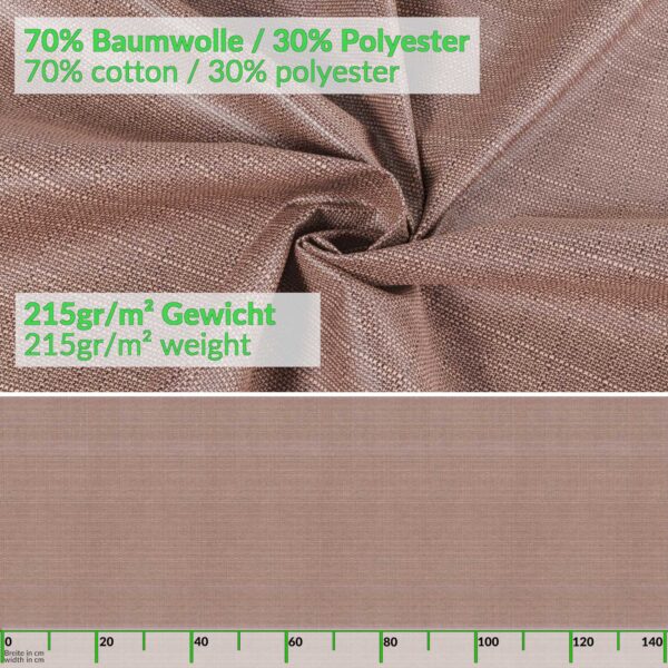 Stoff Tischdecke abwaschbar Tischwäsche Textil Tischtuch Baumwolle Polyester Braun Outdoor Tischdecke Gartentischdecke