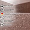 Stoff Tischdecke abwaschbar Tischwäsche Textil Tischtuch Baumwolle Polyester Braun Outdoor Tischdecke Gartentischdecke