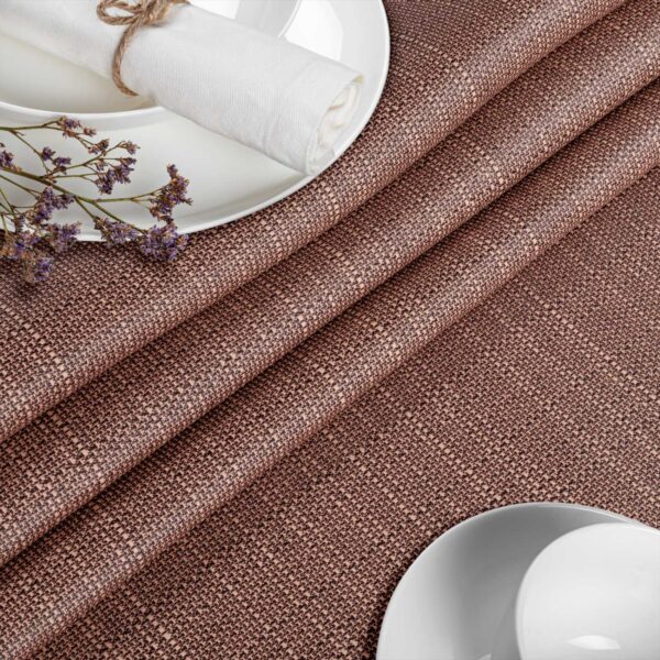 Stoff Tischdecke abwaschbar Tischwäsche Textil Tischtuch Baumwolle Polyester Braun Outdoor Tischdecke Gartentischdecke
