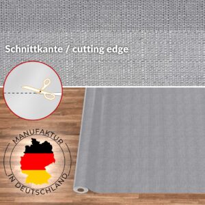 Stoff Tischdecke abwaschbar Tischwäsche Textil Tischtuch Baumwolle Polyester Dunkelgrau Outdoor Tischdecke Gartentischdecke