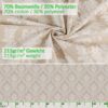 Stoff Tischdecke Tischwäsche Textil Tischtuch Baumwolle Polyester Jacquard Ornamente Meterware Premium Barock Beige Outdoor Tischdecke Gartentischdecke