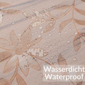 Tischfolie transparent Tischdecke Tischschutzfolie durchsichtig 1,5mm Tischschutz mit Motiv Blume bedruckt